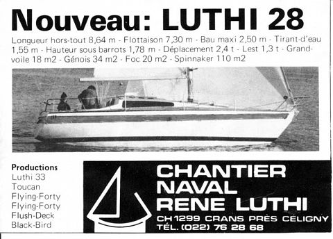Publicité Luthi 28 proto